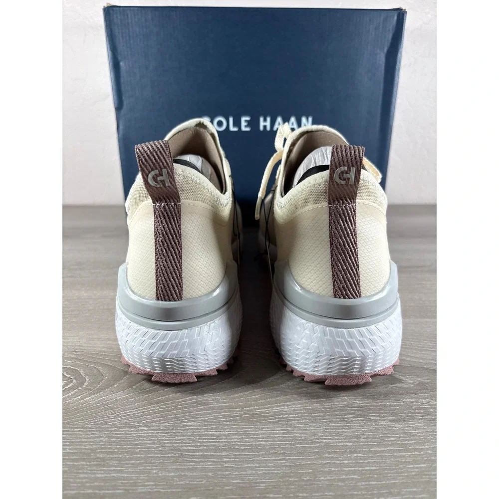 Cole Haan ZG Overtake Golf WR Ivory Fawn Water Resistant Shoes W32686 Women 10.5